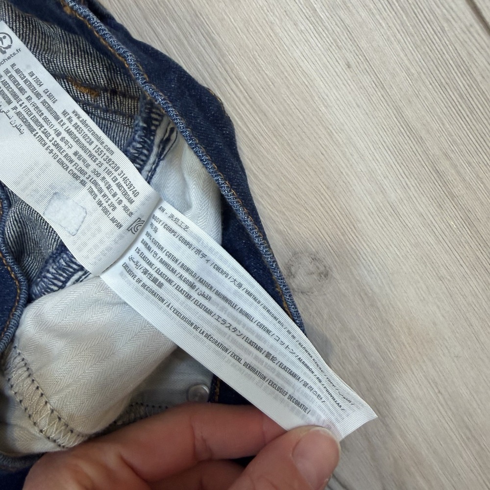 Abercrombie & Fitch The Ankle Straight Ultra High Rise Jeans Size 30 / 10L - Picture 6 of 10